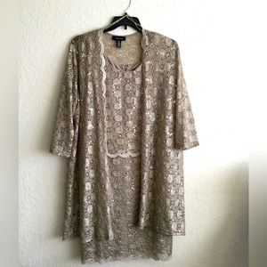 Beautiful 2-piece dress and jacket.